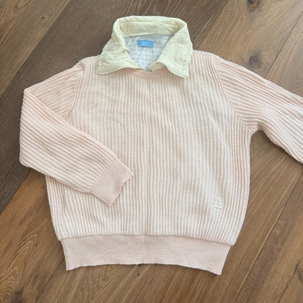 Lanvin Blanc Light Pink Golf Sweater - Windproof & Lightweight